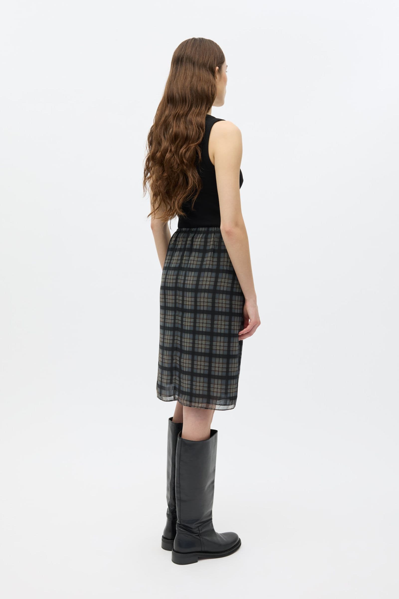 ENLULU SKIRT 7353 Asphalt Check